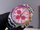 Noob Factory Rolex Rainbow Daytona 4130 Pink Dial Diamond Watch 40MM (3)_th.jpg